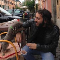 guitar lessons - Los Angeles - Red Pelican Music - Jeff with dog